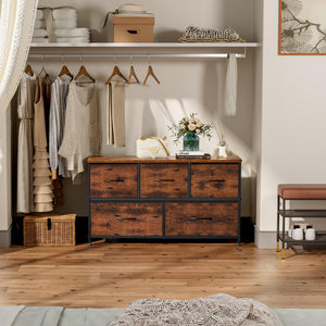 RIMIKING Space-Saving 5-Drawer Storage Dresser